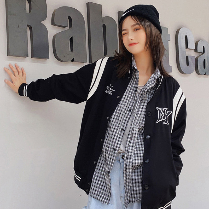 Yankee Letterman Jacket Outfit Senior Jackets Varsity Baseball College Coat Mlbny Spring and Autumn Cotton Men and Women Baseball Uniform Casual