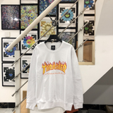Thrasher Hoodie Loose Hooded Sweater for Men and Women Autumn and Winter