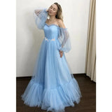 See through Wedding Dress Long Sleeve Wedding Dress Large Swing Dress Internet Celebrity Wedding Dress