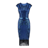 The Great Gatsby Prom Dresses Retro Style Sequin Bead Dress Gown