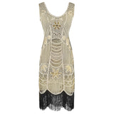 The Great Gatsby Dress Attire Retro Style Sequin Bead Dress Gown