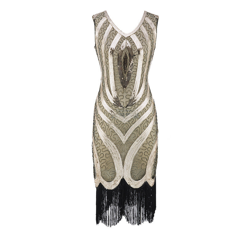 The Great Gatsby Dress Attire Tassel Dress Petite Gown