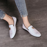 Indo Western Shoes Casual Leather Shoes Fashionable Bright Leather Men's Shoes Peas Shoes