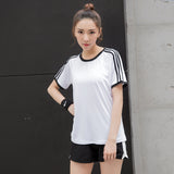 Moisture Wicking Shirts Sports Short-Sleeved T-shirt Women's round Neck