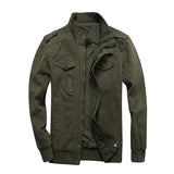 Men Fit Bomber Jacket Windbreaker Moto Street Coat for men Spring and Autumn Casual plus Size Coat Cotton