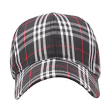 Vintage Check Baseball Cap Color Plaid