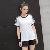 Moisture Wicking Shirts Sports Short-Sleeved T-shirt Women's round Neck