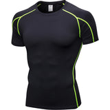 Moisture Wicking Shirts Men's Short Sleeve Fitness Sports Running Training Wear Stretch Quick Drying Clothes