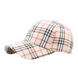 Vintage Check Baseball Cap Color Plaid