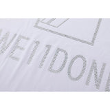We11done T Shirt High Quality Wave Pattern Letter Print Loose Casual Men's and Women's round Neck Short Sleeve