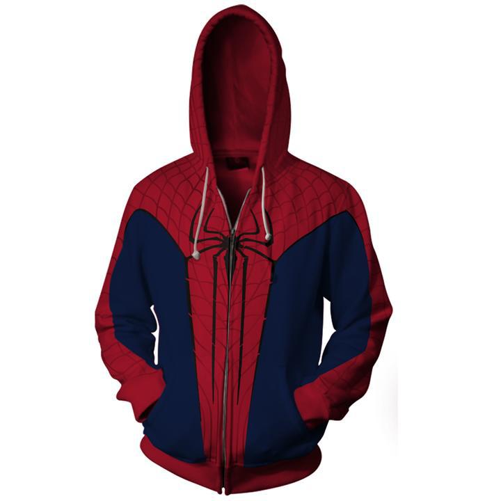 Spider Man Hoodie 3D Zipper