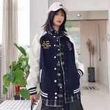 Yankees Letter Jacket Spring Baseball Uniform Casual Patchwork Jacket Student All-Matching Jacket