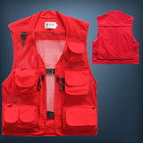Men Utility Vest Work Zipper Tactical Work Vest Slim Pocket Jacke Men's Multi-Pocket Summer Outdoor Casual and Comfortable
