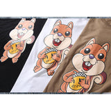 Justin Bieber Drew House Men Women Cotton Top T Shirt Summer Style Women Streetwear Summer Squirrel Short Sleeve Tshirt Men and Women