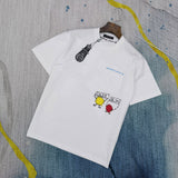 CHH Chrome Heart T Shirt Spring/Summer Cartoon Graffiti Printing Round Neck Short Sleeve T-shirt For Men And Women