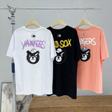 Yankees Summer Men's and Women's round Neck Pullover Short Sleeve Half Sleeve