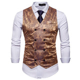 Mens Dress Vests Men's Vest Casual Jacket Business Waistcoat Fashion Men's Casual Printing