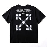 Off White T Shirt Arrow Print Short Sleeve Tshirt Plus Size Top Owt  Casual