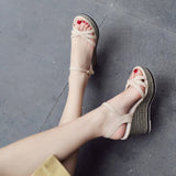 Nude Wide Fit Block Heels Roman Shoes High Heels
