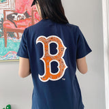 Yankees Summer Cotton Pullover Short Sleeve Back Large Printing Stylish Men's and Women's T-shirt