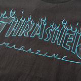 Thrasher T Shirt Summer Flame Thrasher Loose Short Sleeve Men's Round Neck Pullover