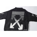 Off White Winter Sweaters Autumn and Winter Arrow Print Wool Sweater Sweater for Men and Women