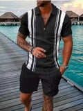Polo Shirts Men's Polo Shirt Suit Short Sleeve Casual