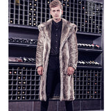 Beaver Coat Men Autumn and Winter Lapel Slim Fit Winter Clothing Coat