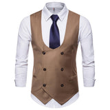 Mens Dress Vests Men's Vest Casual Jacket Business Waistcoat Fall Winter Men Leisure Suit