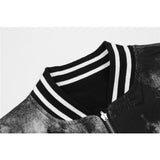 Letterman Jacket Outfit Senior Jackets Varsity Baseball Coat Jacket Men's Loose Lapel Baseball Uniform Jacket