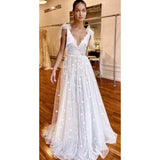 Women Lace Wedding Dress Autumn and Winter Wedding Dress Sexy Backless Bridesmaid Dress