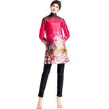 Burkini Muslim Swimwear Printed Swimsuit Conservative Swimwear