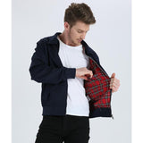 Men Bomber Jacket Dafeili Spring and Autumn Pilot Jacket Lapel Coach Coat Men