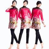 Burkini Muslim Swimwear Printed Swimsuit Conservative Swimwear