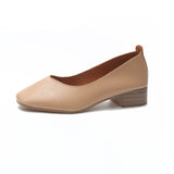 Nude Chunky Heel