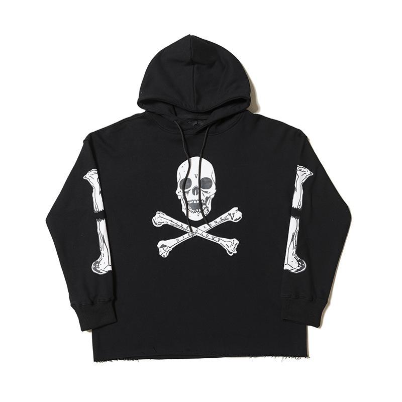 Vlone Hoodie Fall/Winter Hoodie Coat Large Size Retro Sports Fashion Brand