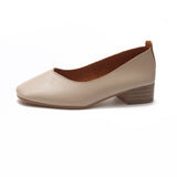 Nude Chunky Heel