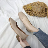 Nude Chunky Heel