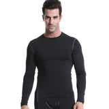 Moisture Wicking Shirts Workout Clothes Men's Tight Training Exercise Workout Quick-Drying Long Sleeve T-shirt