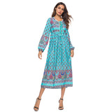 Beth Dutton Bohemian Dress Winter Autumn Midi Dresses Tassel Irregular Pattern Print Sexy Dress