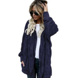 Women Sherpa Jacket Autumn and Winter Fur Warm Jacket Mid-Length Double-Sided Anti-Fur Coat