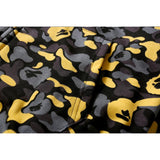 Shark Print Jacket Men's Casual Camouflage Velvet Padded Hooded Sweatshirt Men's and Women's Hoodies