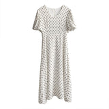 Kim Kardashian Marilyn Monroe Dress Summer French Style V-neck Dress