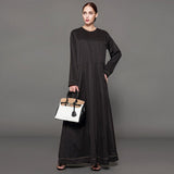 Muslim Women Stylish Kashibo Abaya Muslim Ladies Long Gown Islamic Clothing Jilbab Jalabiya Plus Size Fashion Dress