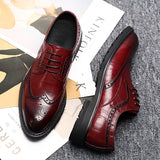 Indo Western Shoes Brogue Men's Shoes Leather Shoes Men's Genuine Leather England Style Men's Leather Shoes