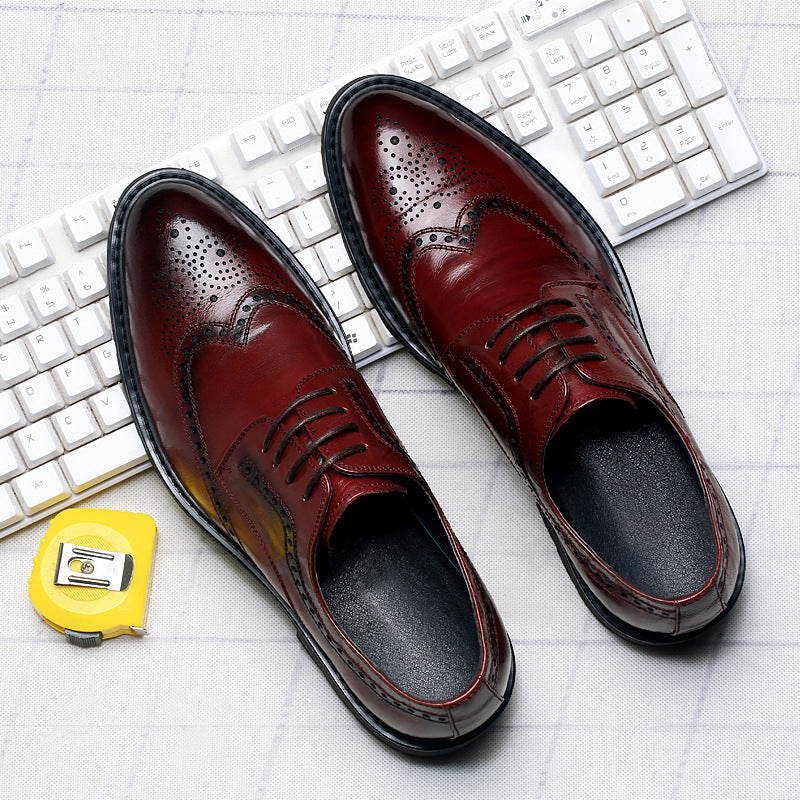 Indo Western Shoes Brogue Men's Shoes Leather Shoes Men's Genuine Leather England Style Men's Leather Shoes