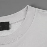 Fog Sweatshirt Short Sleeve Pullover Round Neck 3/4 Sleeves Sweater Loose Men's Trendy Plus Size Retro Sports Fear Of God essential