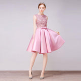 Homecoming Dresses Spring Banquet Dress Short Satin Performance