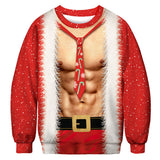 Ugly Christmas Sweater Digital Printing Men's and Women's Same round Neck Sweater Autumn Long Sleeve Pullover Top