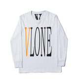 Vlone Sweatshirt Men's Street Men's LongSleeved Tshirt plus Size Retro Sports Top